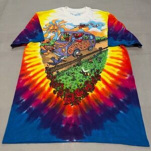 Liquid Blue Grateful Dead Summer Tour 94 Tie Tye Dye Concert T-Shirt Men-M-6802